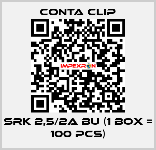 SRK 2,5/2A BU (1 box = 100 pcs) Conta Clip