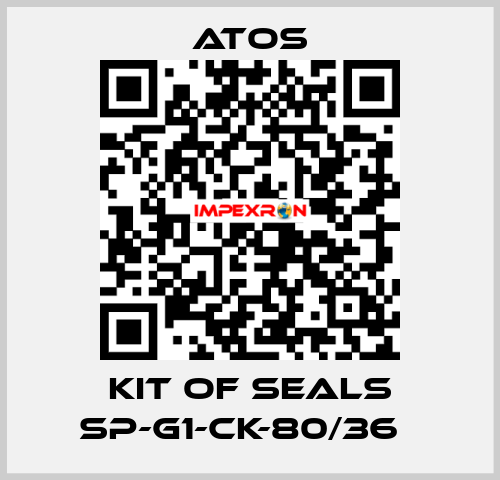 Kit of seals SP-G1-CK-80/36   Atos