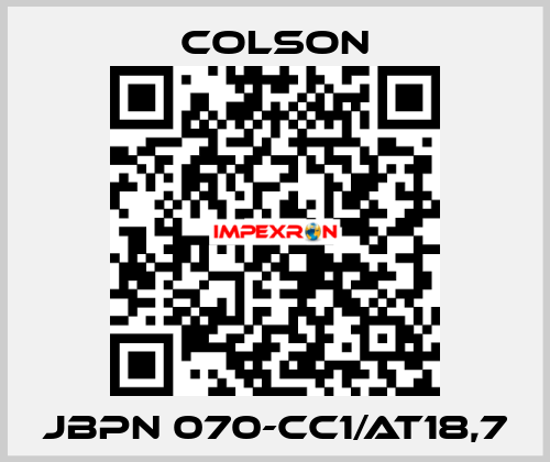 JBPN 070-CC1/AT18,7 Colson