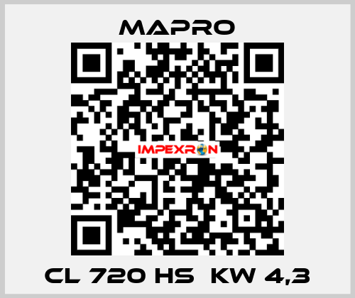 CL 720 HS  kW 4,3 Mapro