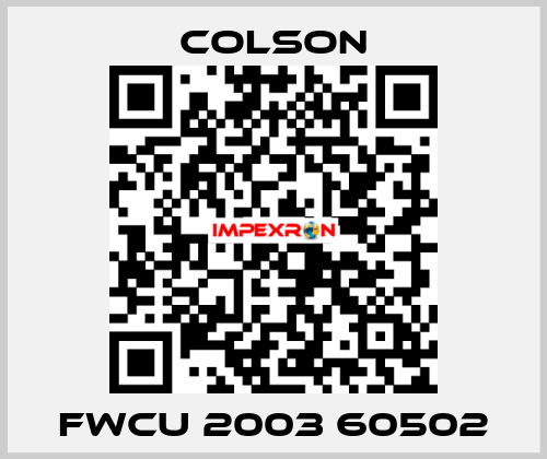 FWCU 2003 60502 Colson