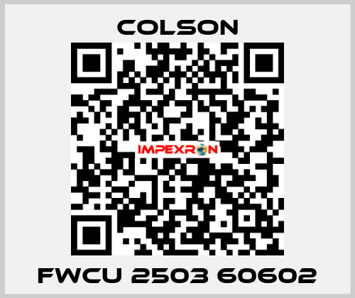 FWCU 2503 60602 Colson