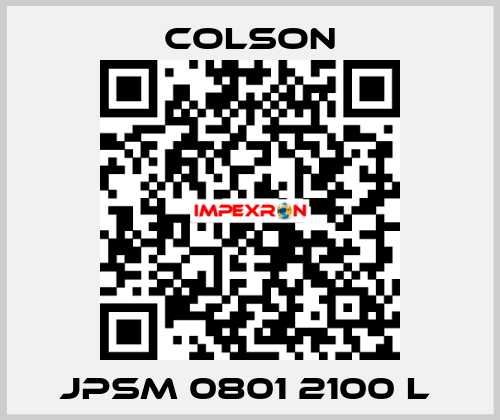 JPSM 0801 2100 L  Colson