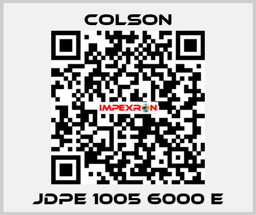 JDPE 1005 6000 E Colson