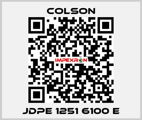 JDPE 1251 6100 E Colson