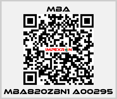 MBA820ZBN1 A00295 MBA