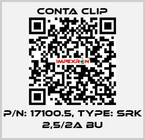 P/N: 17100.5, Type: SRK 2,5/2A BU Conta Clip