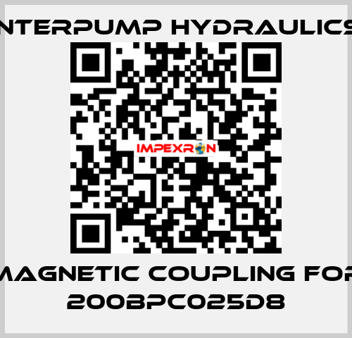 magnetic coupling for 200BPC025D8 Interpump hydraulics