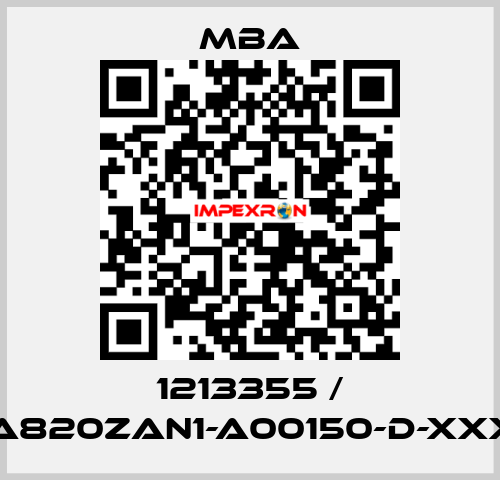 1213355 / MBA820ZAN1-A00150-D-XXXXX MBA