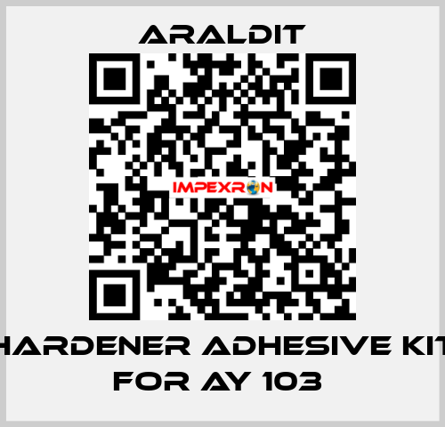 Hardener adhesive kit for AY 103  Araldit