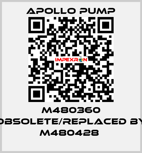 M480360 obsolete/replaced by M480428  Apollo pump