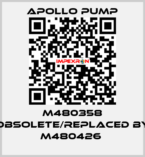 M480358 obsolete/replaced by M480426  Apollo pump