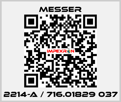 2214-A / 716.01829 037 Messer