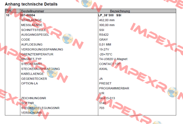 307-00004 TR Electronic