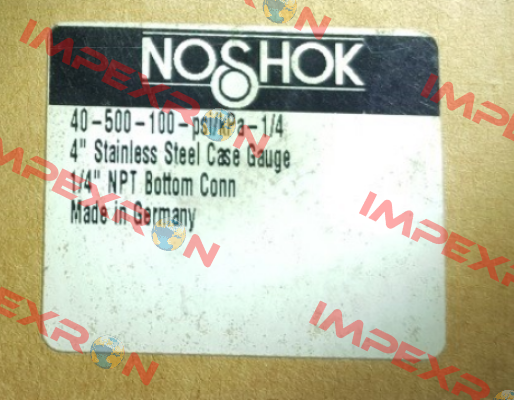 40-500-100-psi/kPa-1/4  Noshok