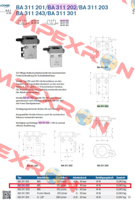 J70210171, Type BA 311202 M5 Joyner Pneumatic