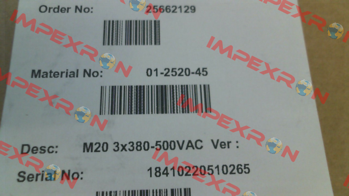 P/N: 01-2520-45 Type: M20 3x380-500VAC CG Emotron