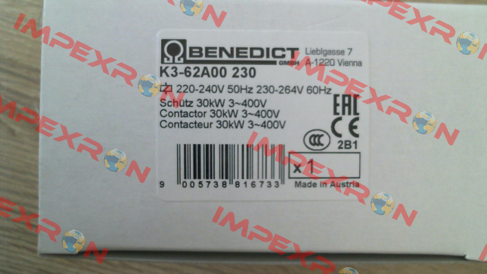 K3-62A00 230 Benedict