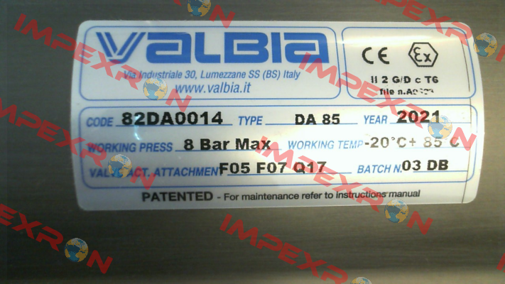 DA85 Valbia