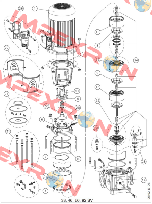 KL01AC0 / Type: KIT TEN D22 Q1BEGG+OR SV HC Lowara