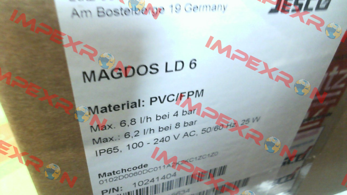 10241404  MAGDOS LD 6 PVC/FPM Jesco