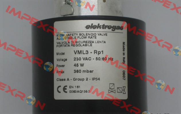 VML3 RP 1“ (stock) Elektrogas