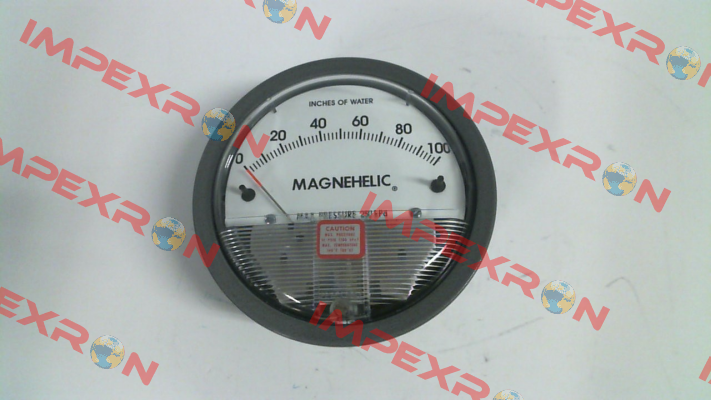 01-20.SKALA (0 ... 100 INCHES OF WATER) Magnehelic