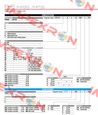 FHP-135-2-B-V-G5-A10-N-P01 MP Filtri