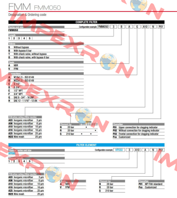 FMM-050-2-B-A-C-A16-N-P01 MP Filtri