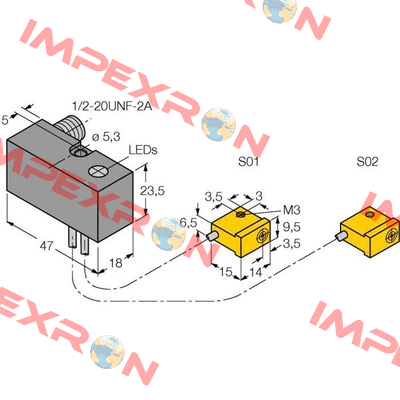 NI2-Q9.5-ADZ32-0.1-FSB5.4X4/S304 Turck