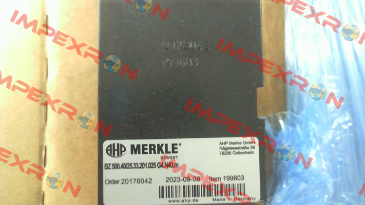 BZ 500.40/25.33.201.025 G4.N40.m Merkle